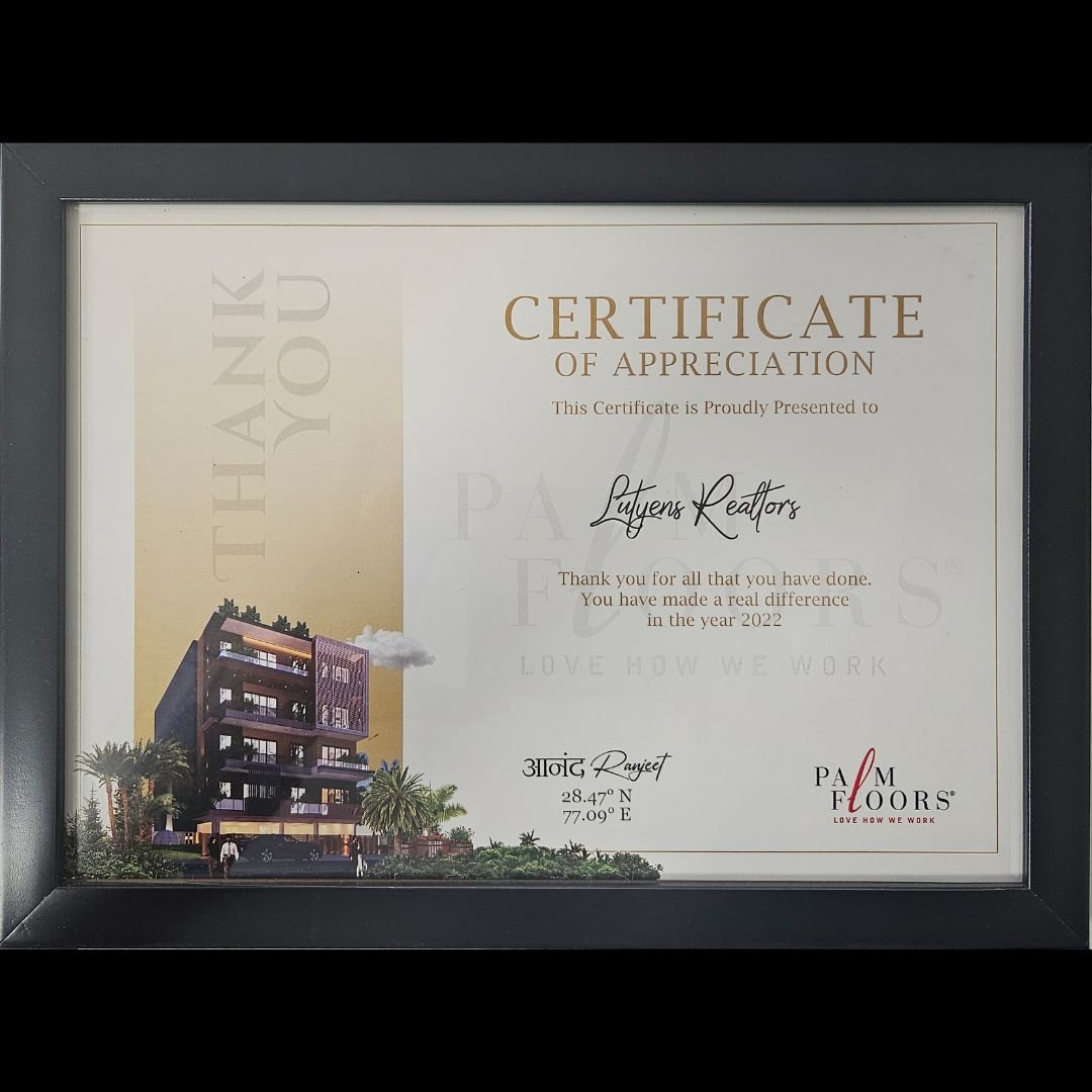 Certificate of Appreciation